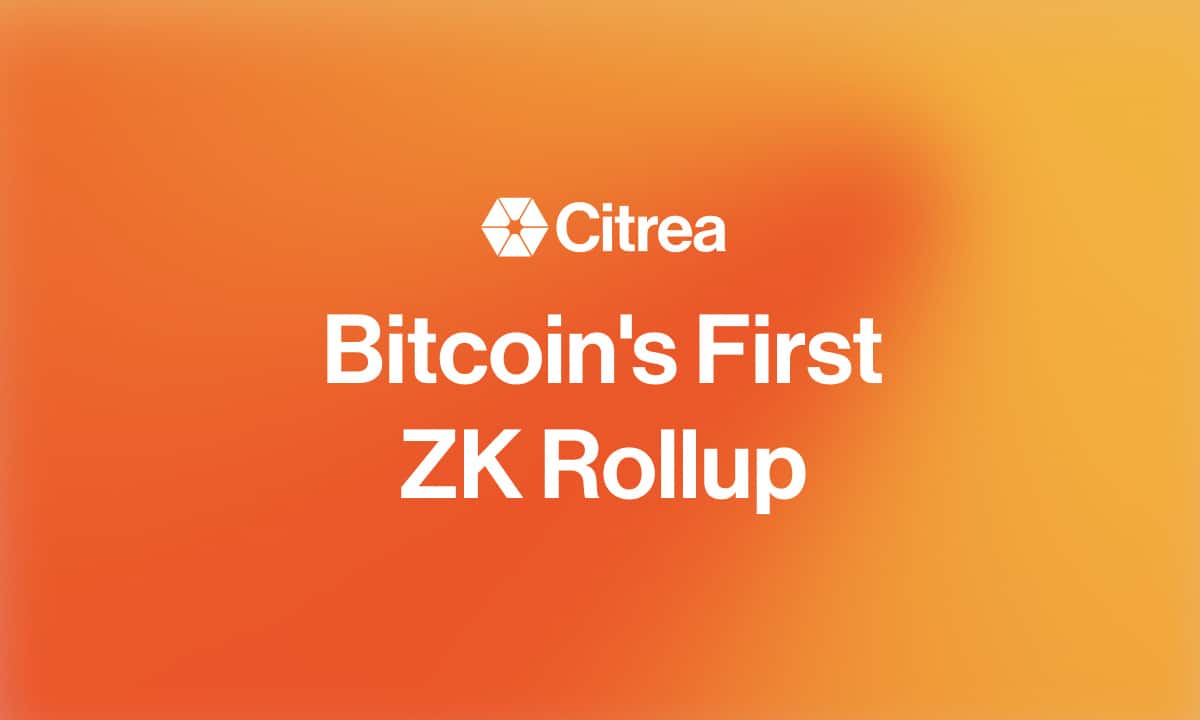 Citrea, Bitcoin’s First ZK Rollup, Emerges from Stealth Bitcoin Blockchain PlatoBlockchain Data Intelligence. Vertical Search. Ai.