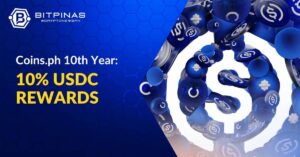Coins.ph ने 10% यूएसडीसी पुरस्कारों के साथ 10वीं वर्षगांठ मनाई | बिटपिनास