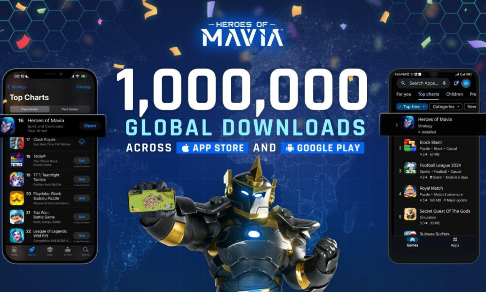 Το Heroes of Mavia ξεπέρασε το ένα εκατομμύριο λήψεις καθώς κυριαρχεί στις παγκόσμιες κατατάξεις του App Store πριν από την κυκλοφορία του Token