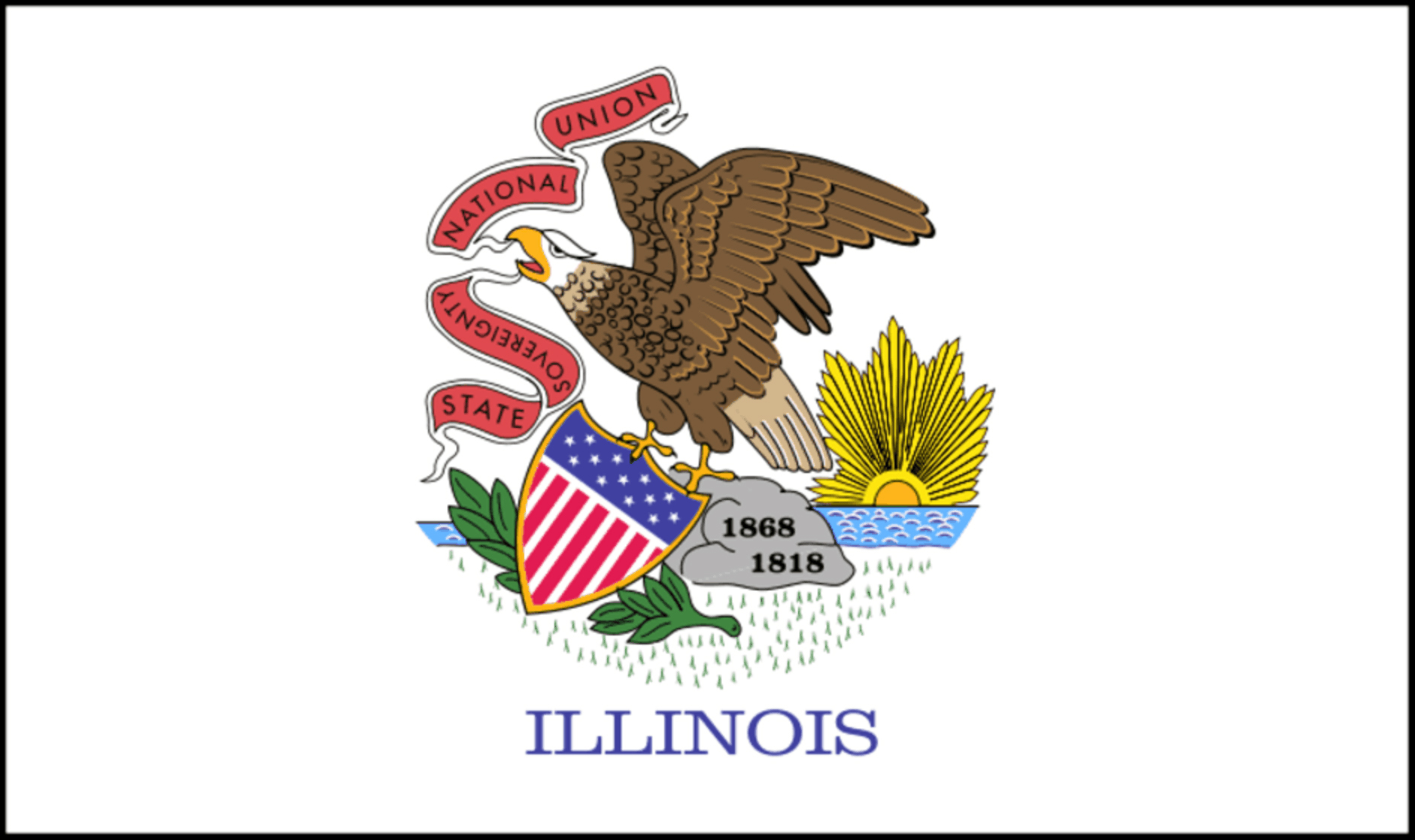 Statens flagga - Illinois - Flaggafabriken