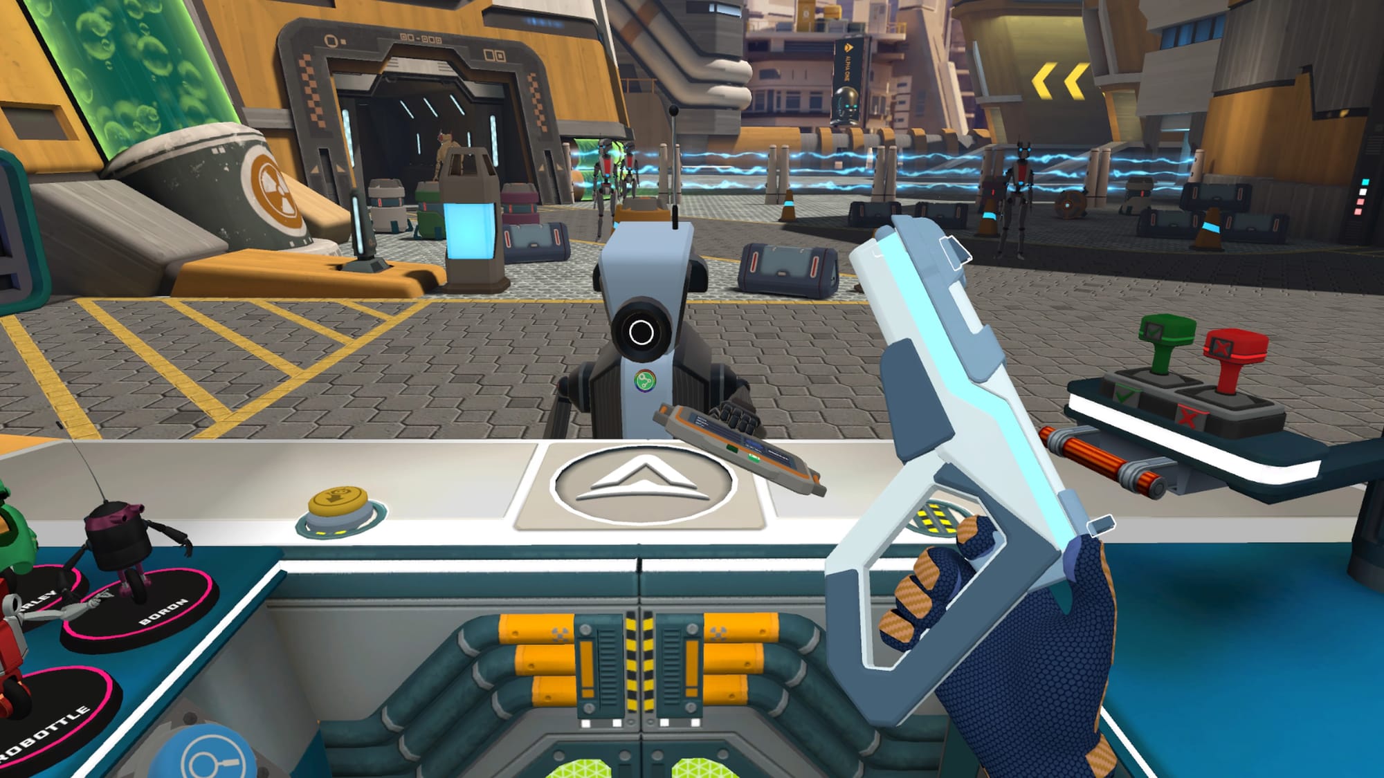 Border Bots VR – zrzut ekranu z PSVR 2