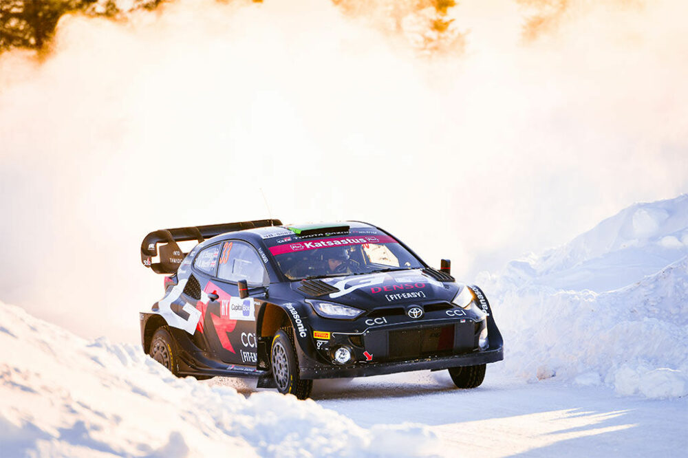 टोयोटा गाज़ू रेसिंग ने WRC की बर्फ़ से शानदार मुकाबला किया