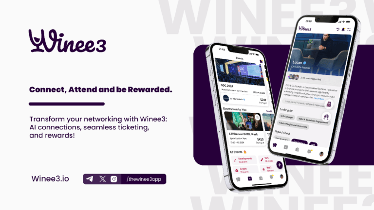 Winee3: Pioneering the Future of Networking in the Web3 World inviting PlatoBlockchain Data Intelligence. Vertical Search. Ai.