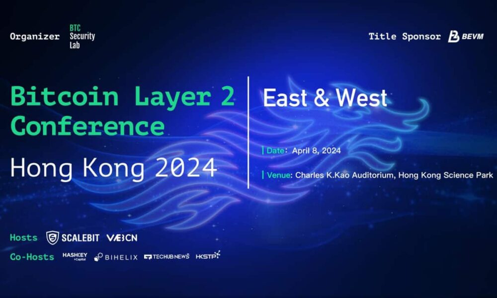 Världens första Bitcoin Layer 2-konferens för att förena öst och väst i Hong Kong, april 2024