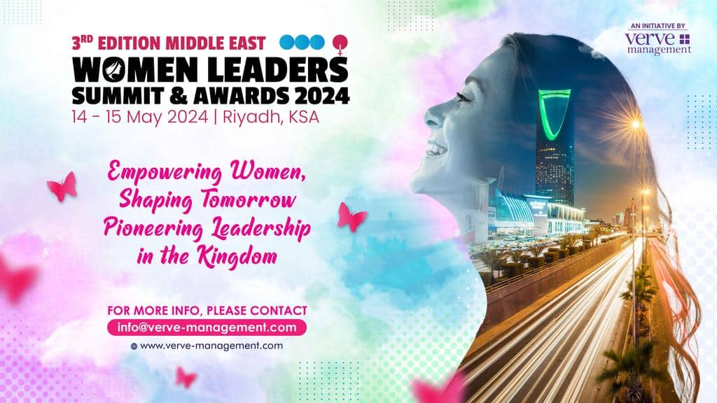 3rd Annual Middle East Women Leaders’ Summit & Awards KSA 2024: Empowering Women, Shaping Futures nominations PlatoBlockchain Data Intelligence. Vertical Search. Ai.