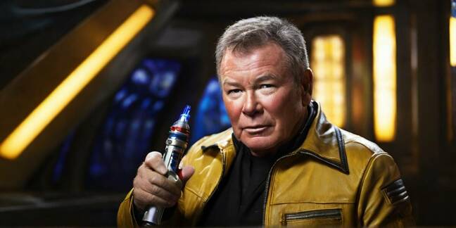 Captain Kirk with a sonic screwdriver