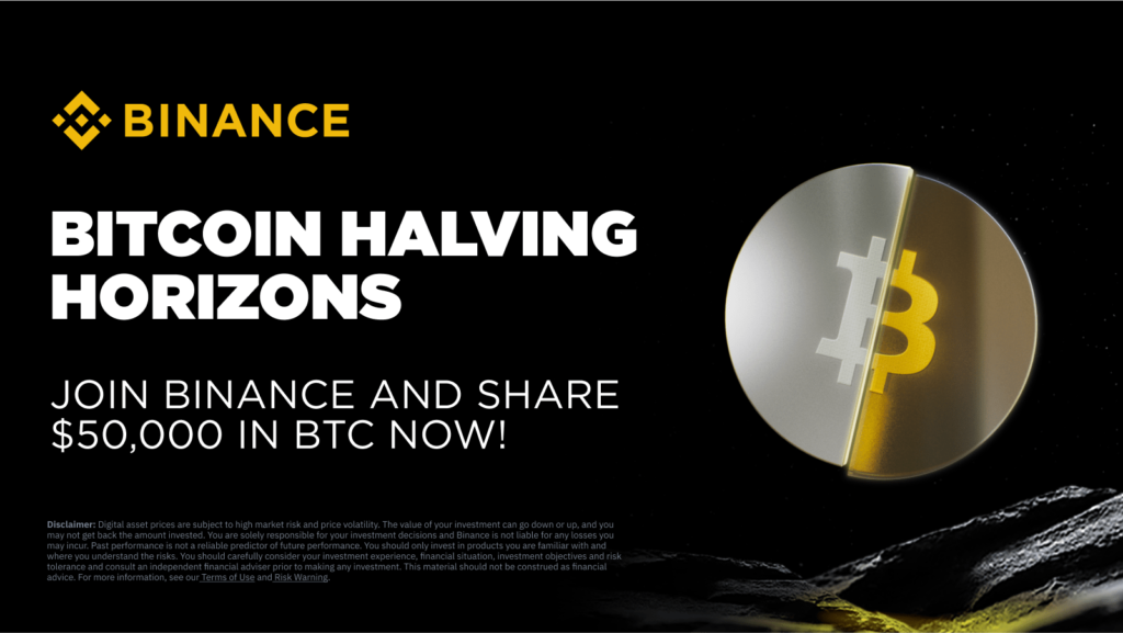 Binance Empowers Users with Bitcoin Halving Campaigns: $50,000 BTC Prize & FDUSD Stability