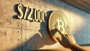 Bitcoin beveger seg mot en daglig lukking over $72,000 XNUMX