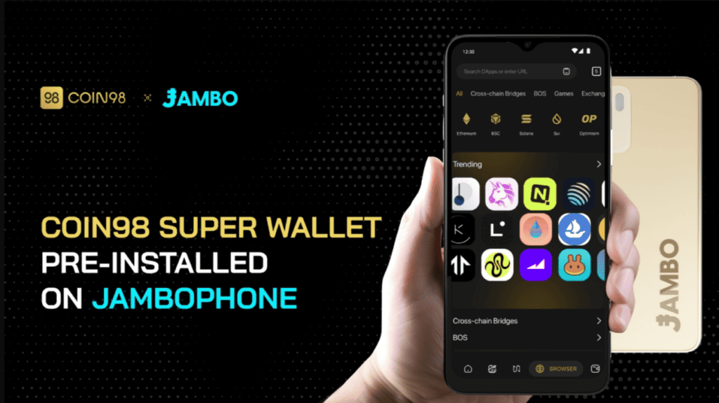 Coin98 Super Wallet โหลดไว้แล้วใน JamboPhone ที่ใช้ Aptos BitPinas