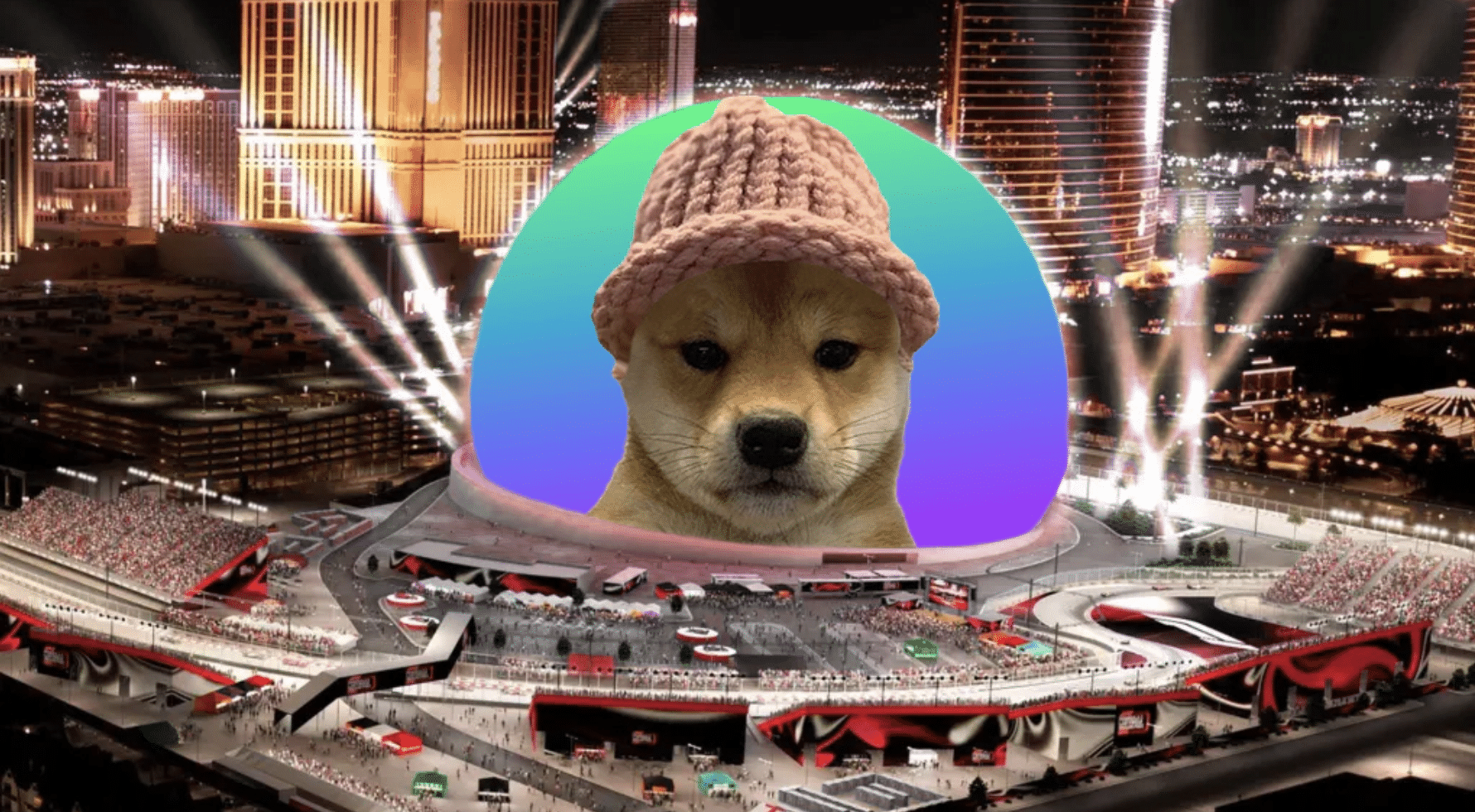 Крипто-энтузиасты собрали почти 690,000 XNUMX долларов, чтобы разместить мем Dogwifhat на сфере Лас-Вегаса - Unchained