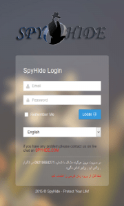 SpyHide login