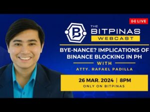Implicações da proibição do Binance nas Filipinas | Webcast BitPinas 46 | BitPinas