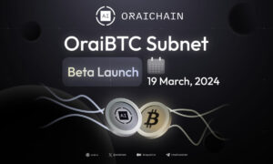 Az Oraichain bejelentette az OraiBTC alhálózat bétaverziójának elindítását, amely lehetővé teszi a Bitcoin zökkenőmentes integrációját az ökoszisztémába