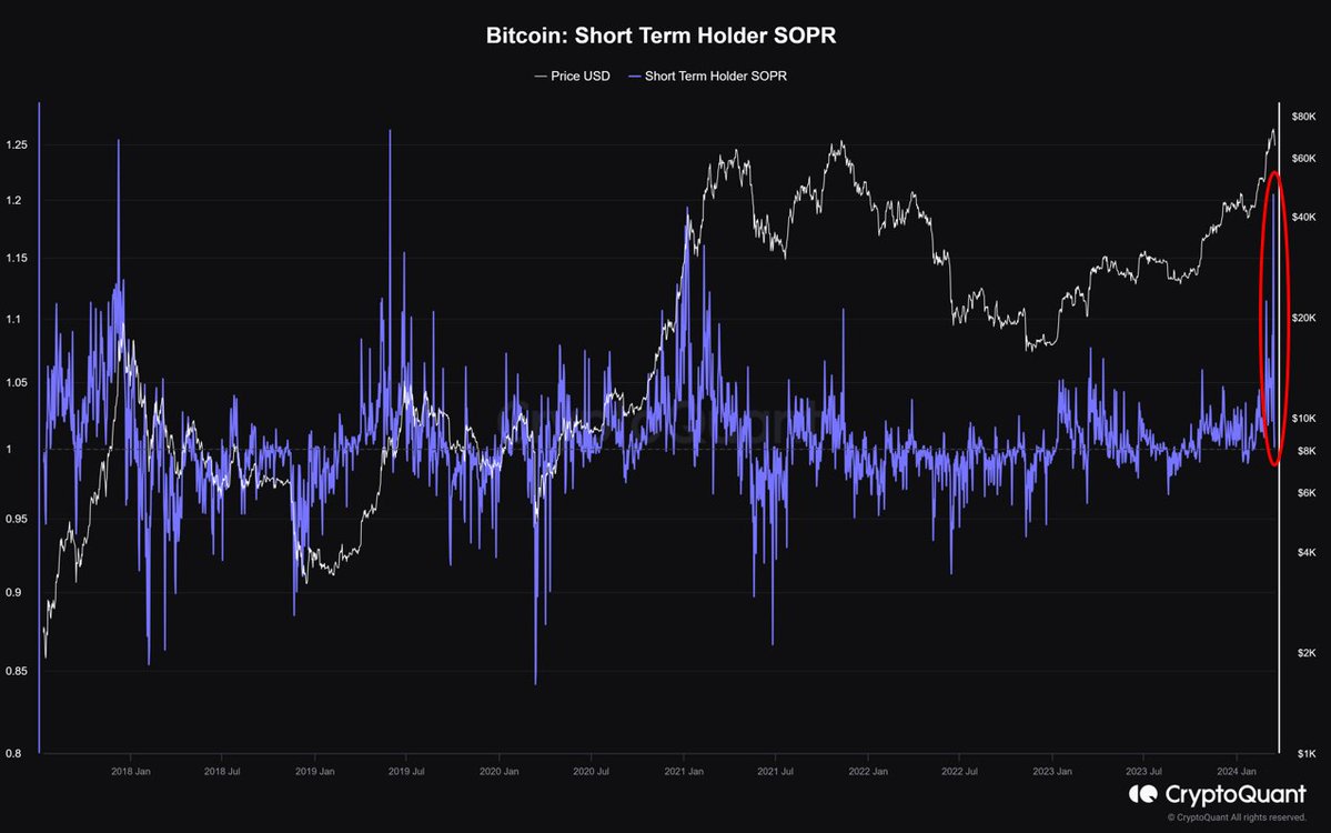 Bitcoin Short Term Holder metric. 