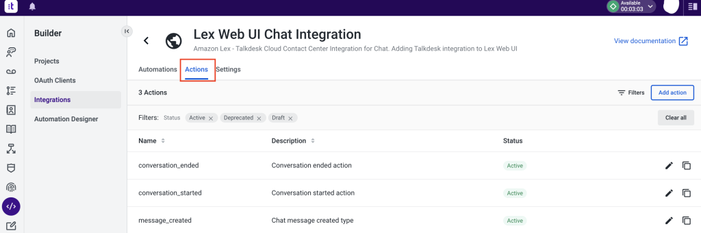 Provide live agent assistance for your chatbot users with Amazon Lex and Talkdesk cloud contact center | Amazon Web Services described PlatoBlockchain Data Intelligence. Vertical Search. Ai.