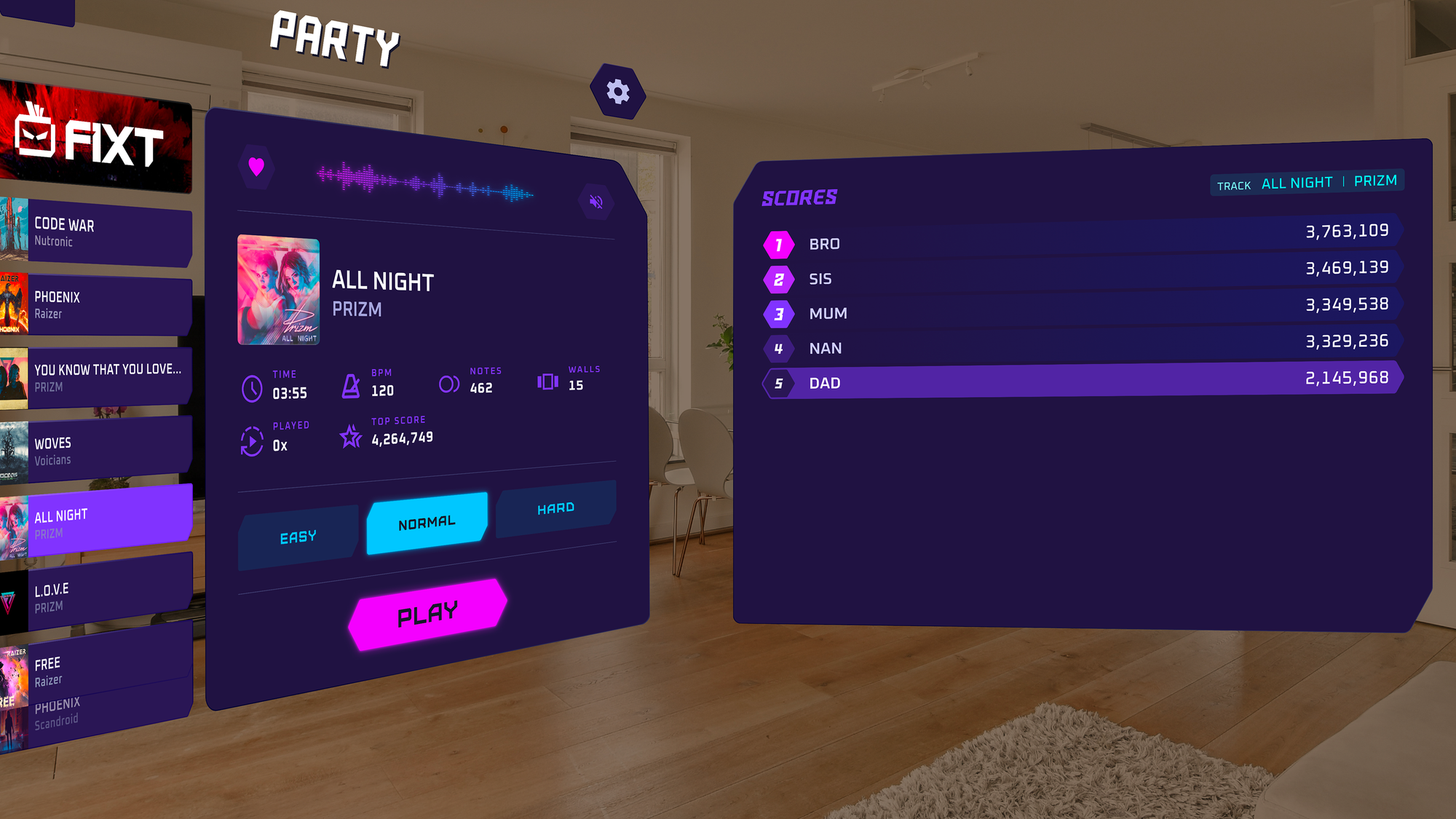Synth Riders Will Add A Local Party Mode On Apple Vision Pro