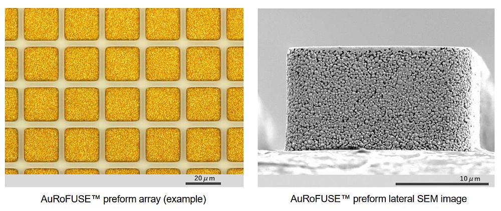 TANAKA ontwikkelt verbindingstechnologie voor halfgeleidermontage met hoge dichtheid met behulp van AuRoFUSE(TM)-preforms