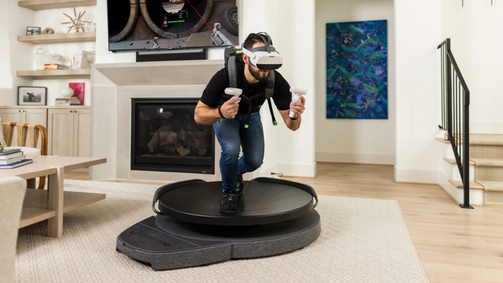 Virtuix Omni One VR Tredemølle Nabs-støtte for noen store VR-spill