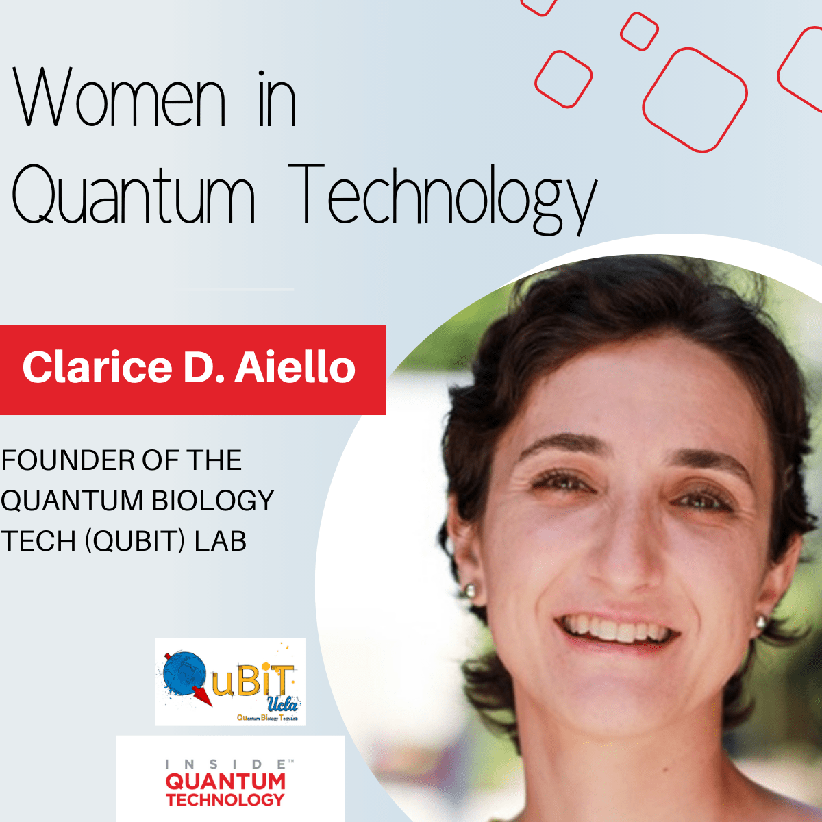 Women of Quantum Technology: Dr. Clarice D. Aiello från Quantum Biology Tech (QuBiT) Lab - Inside Quantum Technology