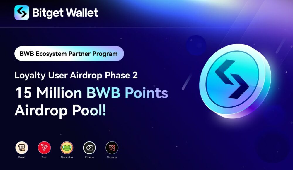 Bitget Wallet lansira BWB Points Airdrop, krepi zavezništvo z Etheno