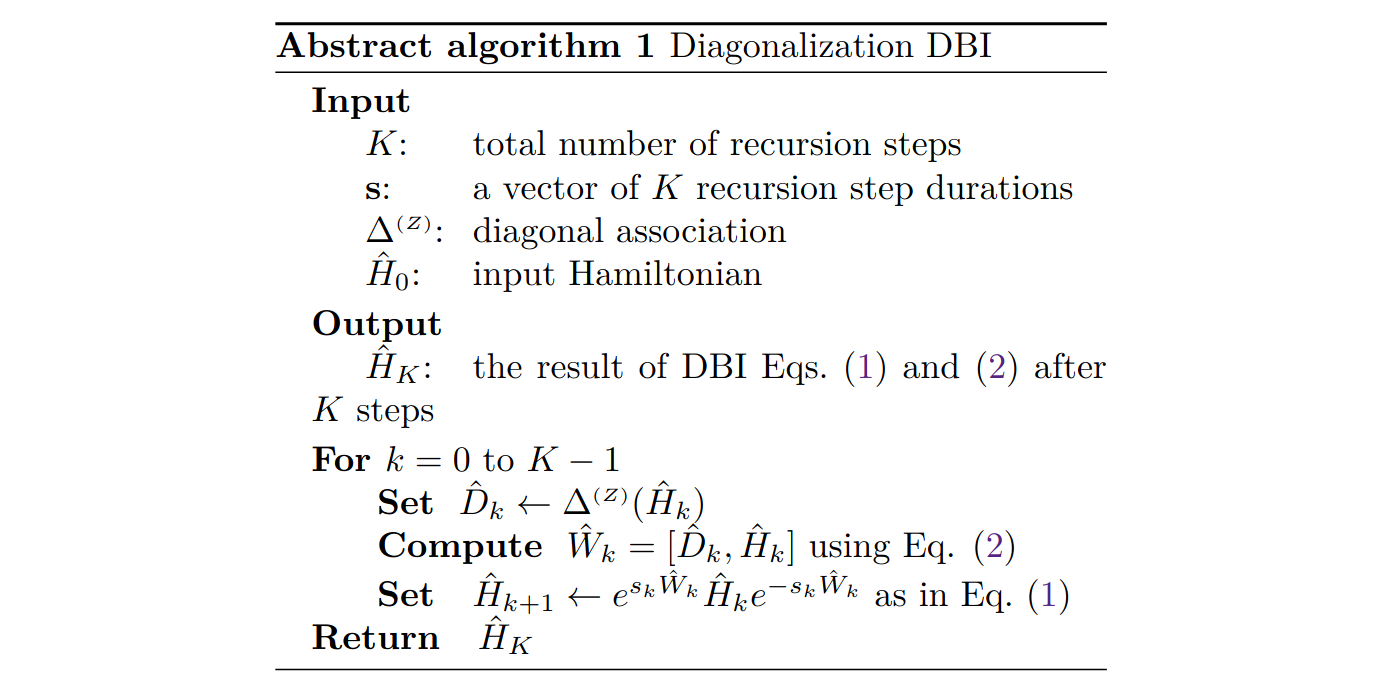 Double-bracket quantum algorithms for diagonalization de PlatoBlockchain Data Intelligence. Vertical Search. Ai.