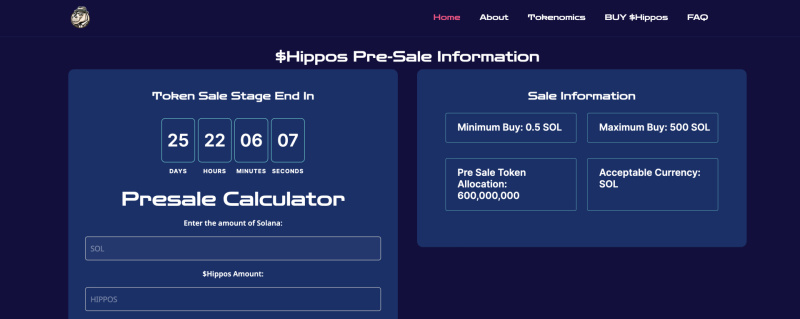 Hipposol, A Solana-based Memecoin Announces $Hippos Token Presale Round proudly PlatoBlockchain Data Intelligence. Vertical Search. Ai.