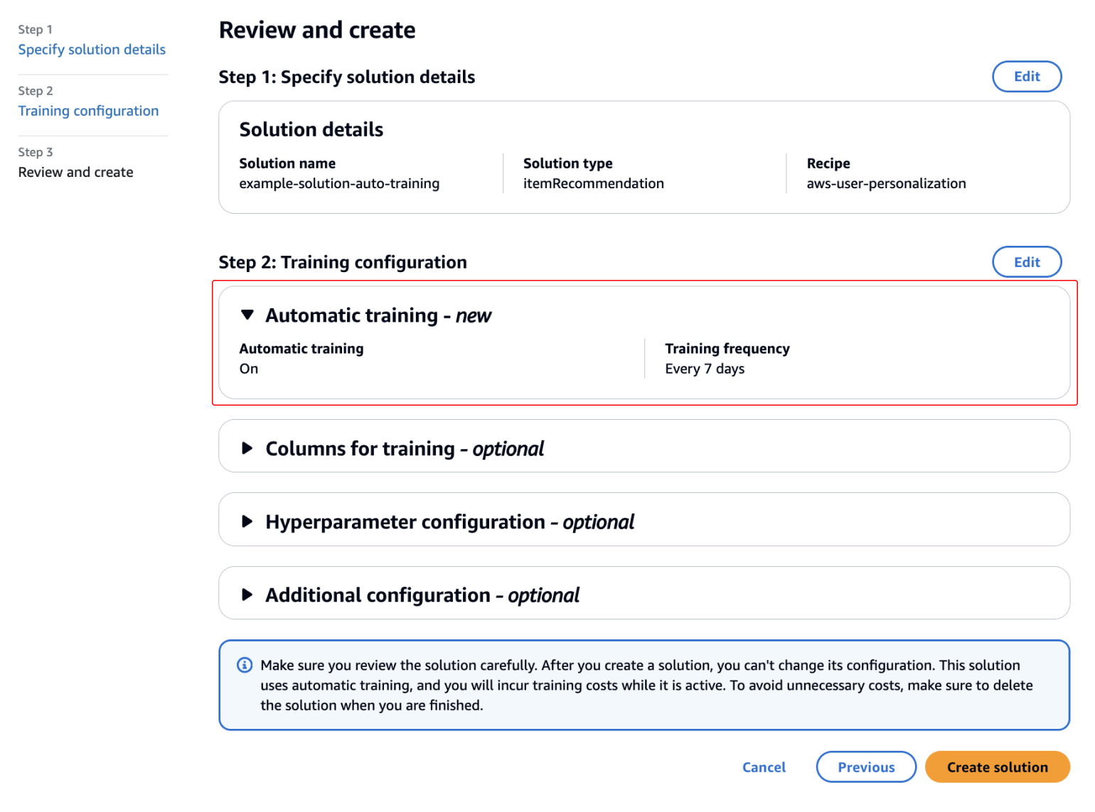 Introducing automatic training for solutions in Amazon Personalize | Amazon Web Services personalize PlatoBlockchain Data Intelligence. Vertical Search. Ai.