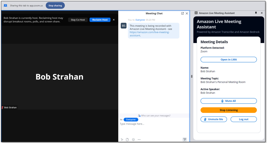 Live Meeting Assistant with Amazon Transcribe, Amazon Bedrock, and Knowledge Bases for Amazon Bedrock | Amazon Web Services builder PlatoBlockchain Data Intelligence. Vertical Search. Ai.