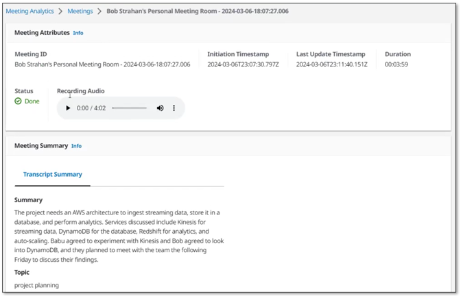 Live Meeting Assistant with Amazon Transcribe, Amazon Bedrock, and Knowledge Bases for Amazon Bedrock | Amazon Web Services Right-click PlatoBlockchain Data Intelligence. Vertical Search. Ai.