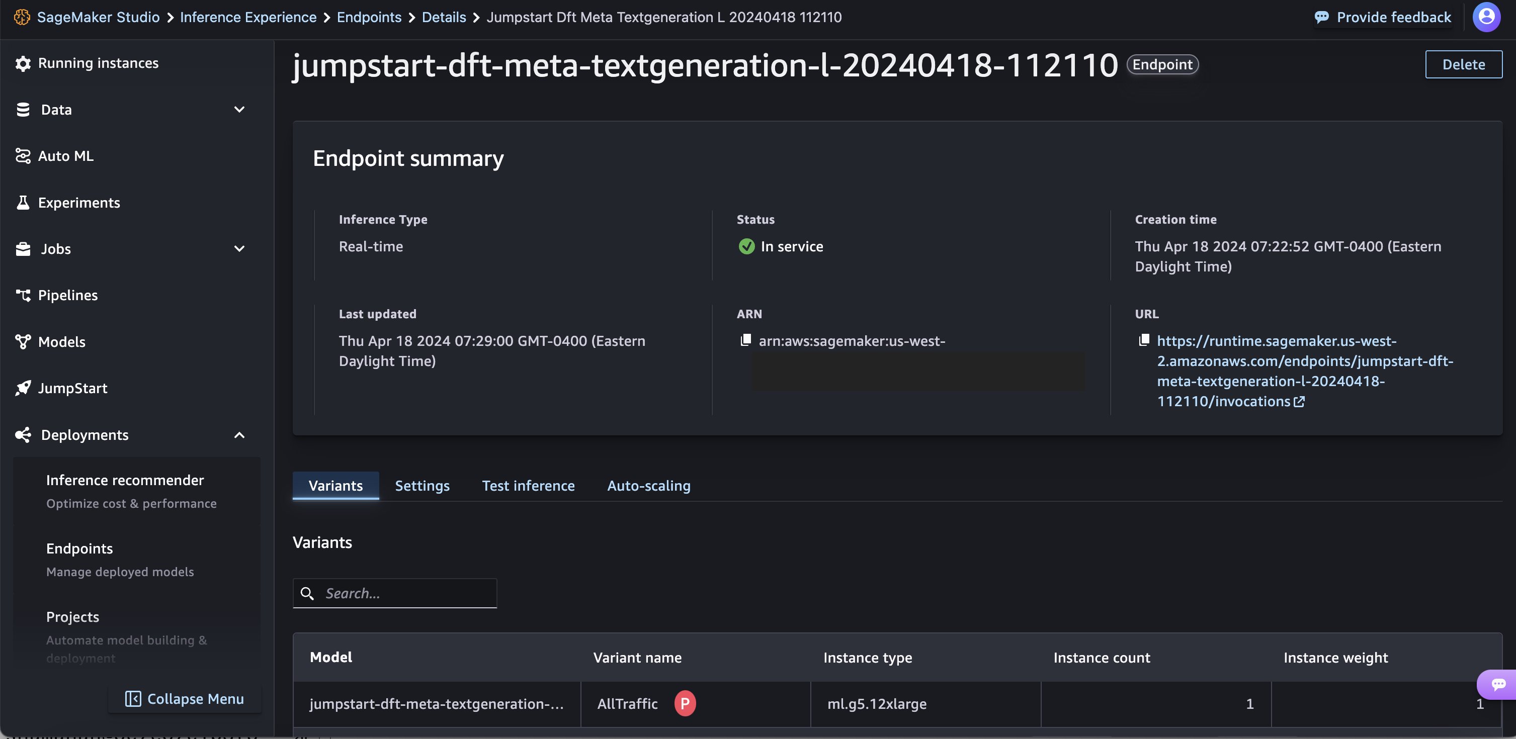 Meta Llama 3 models are now available in Amazon SageMaker JumpStart | Amazon Web Services Container PlatoBlockchain Data Intelligence. Vertical Search. Ai.