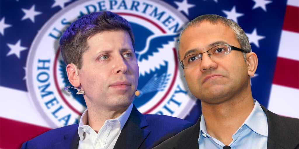 Sam Altman, Satya Nadella Join High-Powered AI Safety Board for Homeland Security - Decrypt practices PlatoBlockchain Data Intelligence. Vertical Search. Ai.