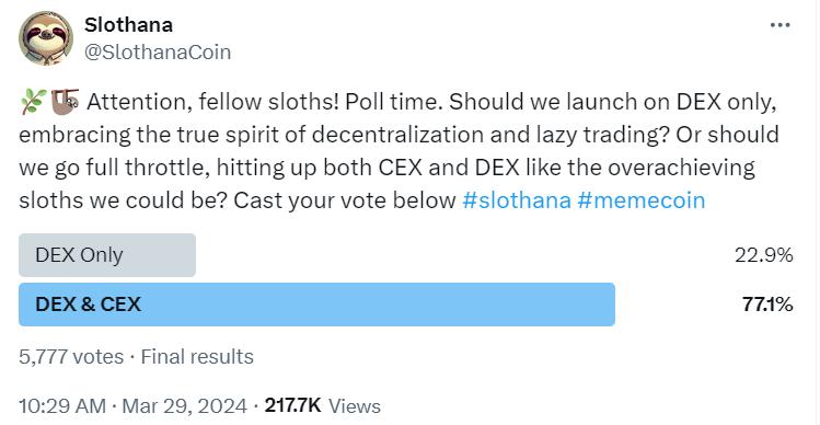 Slothana Meme Presale Raises Over $10 Million in 2 Weeks Amid Solana Network Congestion followers PlatoBlockchain Data Intelligence. Vertical Search. Ai.