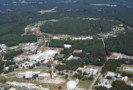 Ariel-utsikt over Brookhaven National Laboratory-campus