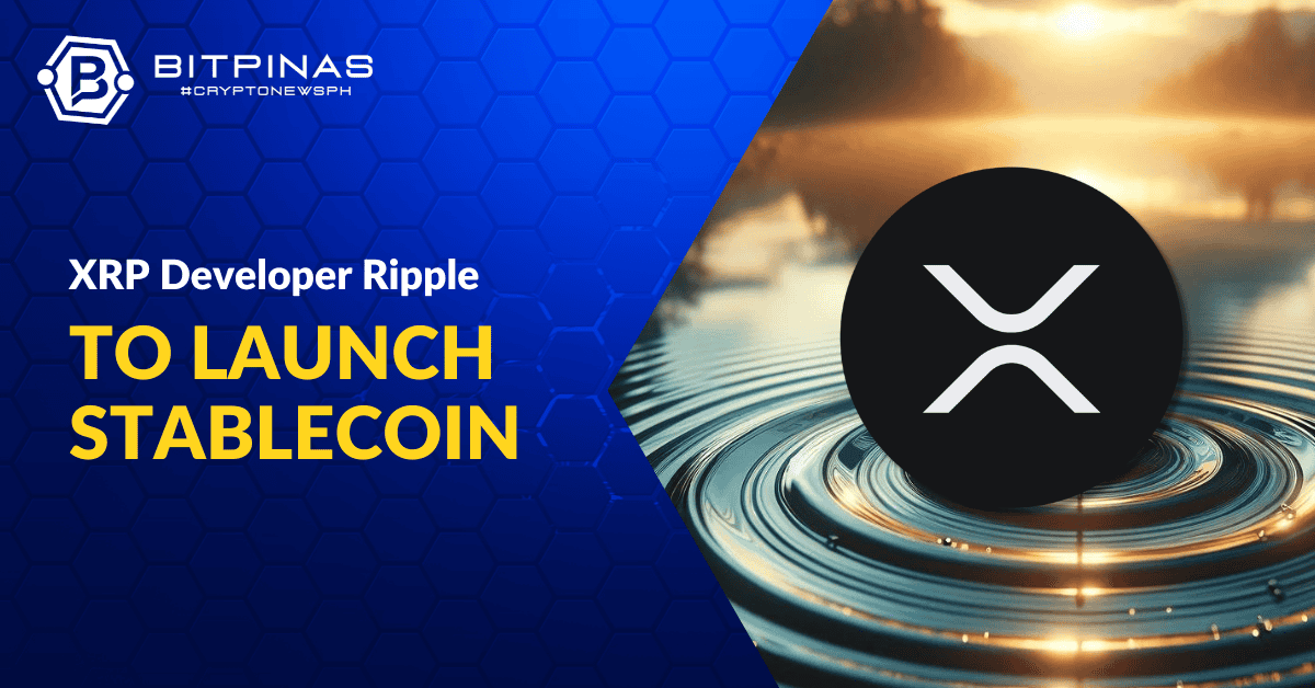 XRP Ledger Creator Ripple to Launch Own Stablecoin | BitPinas Ledger PlatoBlockchain Data Intelligence. Vertical Search. Ai.