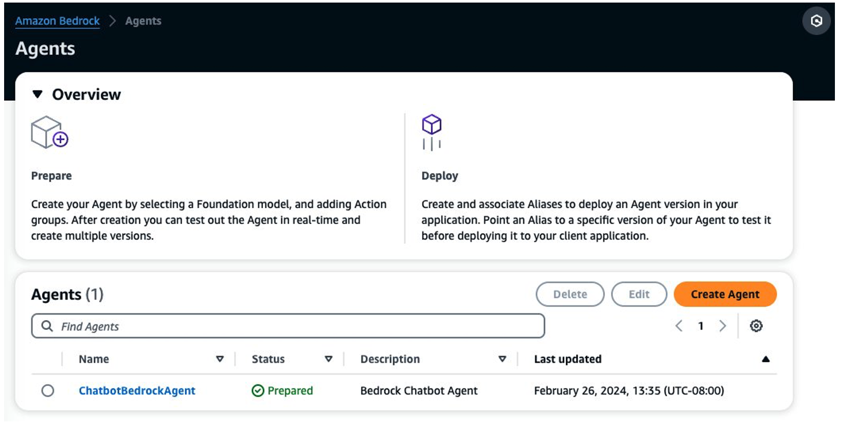 Automate chatbot for document and data retrieval using Agents and Knowledge Bases for Amazon Bedrock | Amazon Web Services converting PlatoBlockchain Data Intelligence. Vertical Search. Ai.