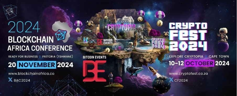 Bitcoin Events Announces Two Exciting Events in South Africa: Crypto Fest 2024 and Blockchain Africa Conference 2024 - CryptoCurrencyWire cryptocurrencies PlatoBlockchain Data Intelligence. Vertical Search. Ai.