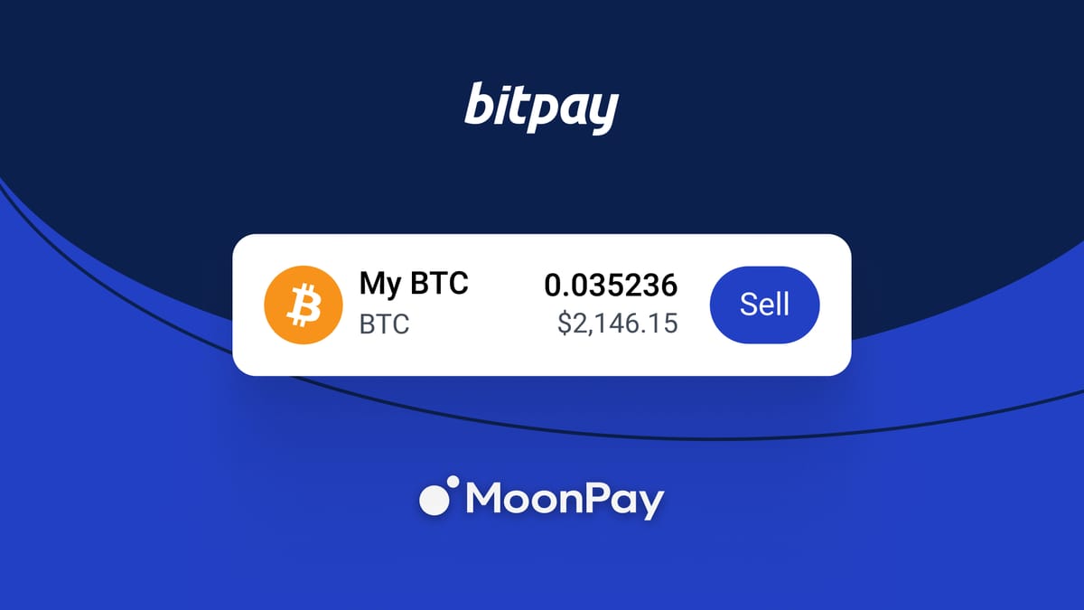 BitPay & MoonPay Partnership: A New Way to Sell Your Crypto | BitPay Bitcoin PlatoBlockchain Data Intelligence. Vertical Search. Ai.