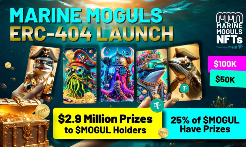 Marine Moguls ERC-404 Launch with $2.9 Million in Prizes for Token Holders potential PlatoBlockchain Data Intelligence. Vertical Search. Ai.