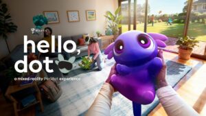 El estudio 'Pokémon Go' lanza la mascota de realidad mixta 'Hello, Dot', ahora disponible en Quest 3