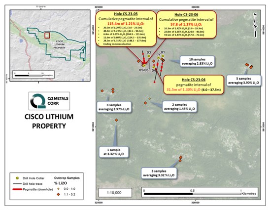 Cannot view this image? Visit: https://platoblockchain.com/wp-content/uploads/2024/05/q2-metals-announces-completion-of-drill-core-re-evaluation-for-the-cisco-lithium-property-james-bay-territory-quebec-canada-2.jpg