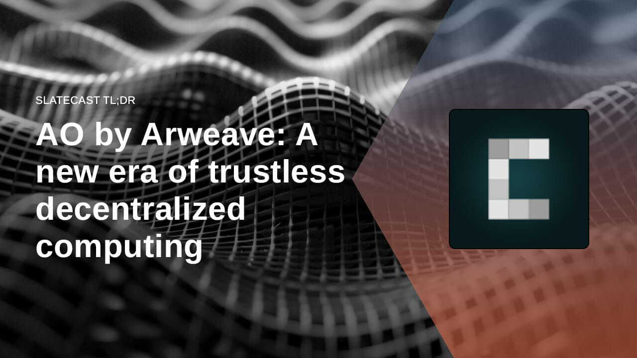 Arweave's AO set to transform decentralized computing with innovative tokenomics PlatoBlockchain Data Intelligence. Vertical Search. Ai.