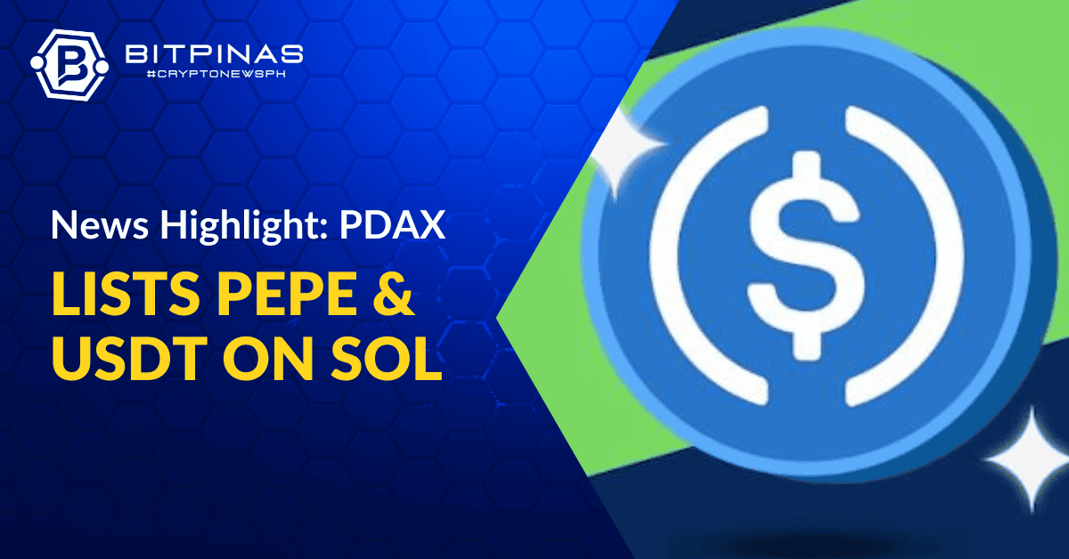 PDAX Adds $PEPE and Solana-based $USDC | BitPinas z-index PlatoBlockchain Data Intelligence. Vertical Search. Ai.