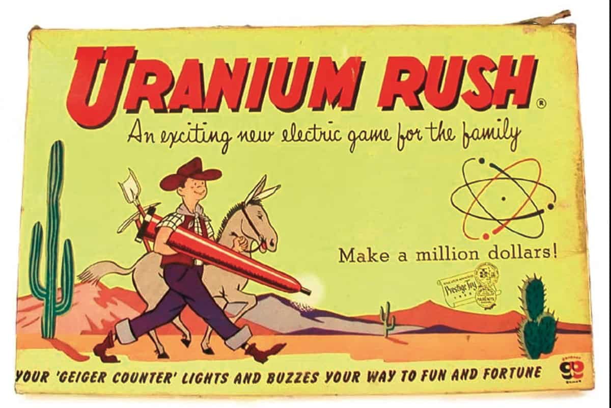 A 1950s children's board game called Uranium Rush
